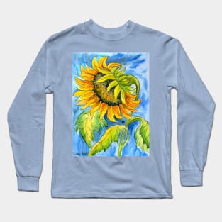 Son of the Sun Watercolor Painting Long Sleeve T-Shirt
